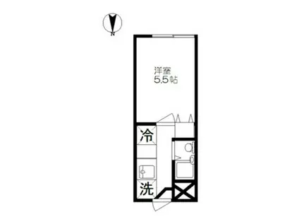 ラヴィーテ津島(1K/1階)の間取り写真