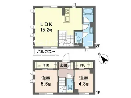 プラドール(2LDK/1階)の間取り写真