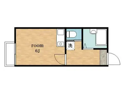 ガーデンコート星久喜(ワンルーム/2階)の間取り写真