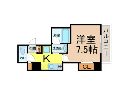 NEXTAGE.I(1K/8階)の間取り写真