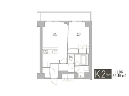 オアーゼ日暮里レジデンス(1LDK/8階)の間取り写真