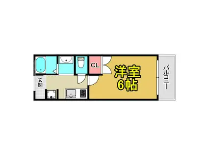 第2奥村ハイツ(1K/1階)の間取り写真