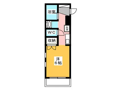 サウスアベニュー(ワンルーム/3階)の間取り写真
