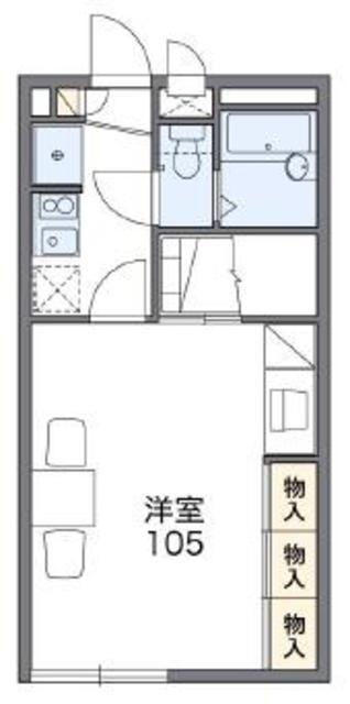 レオパレスラボールI(1K/2階)の間取り写真