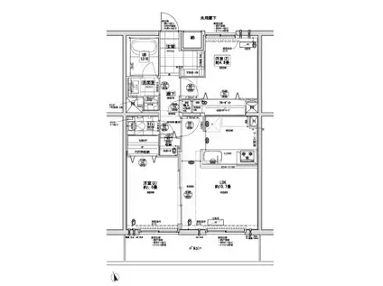ステラメゾン下北沢(2LDK/4階)の間取り写真