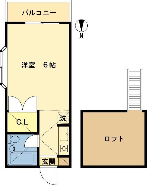 メゾンリストワール(ワンルーム/1階)の間取り写真