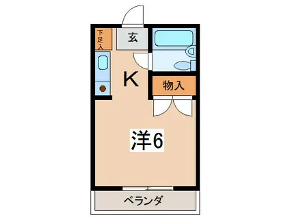 DSビラ旭(ワンルーム/1階)の間取り写真