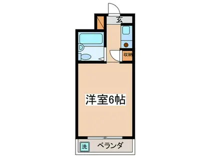 倉林マンション上祖師谷(ワンルーム/3階)の間取り写真