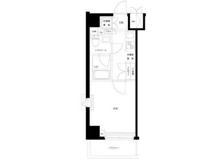 ルーブル川崎貝塚弐番館(1K/3階)の間取り写真