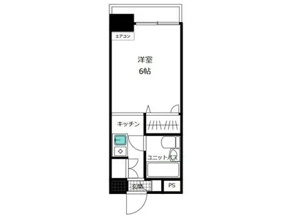 メゾン・ド・ベルジュール(1K/3階)の間取り写真