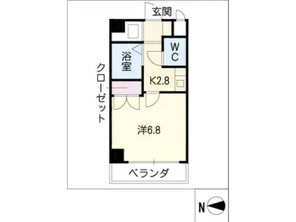 シティライフ一社(1K/1階)の間取り写真