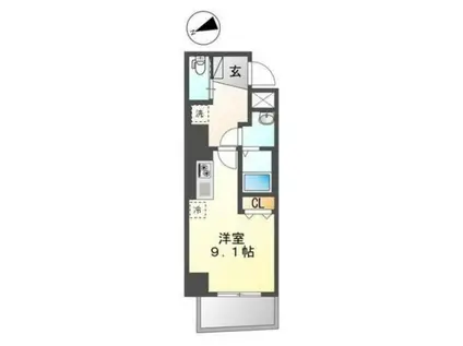 シェ・コトブキ(ワンルーム/4階)の間取り写真