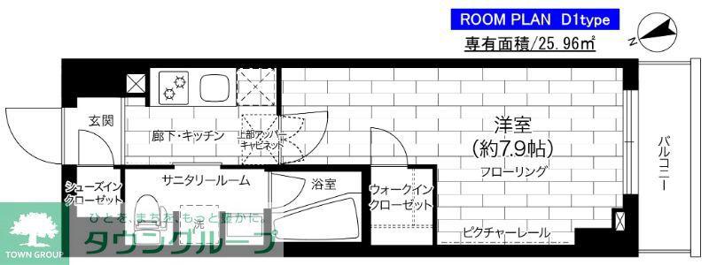 ステージグランデ亀有アジールコート(1K/10階)の間取り写真