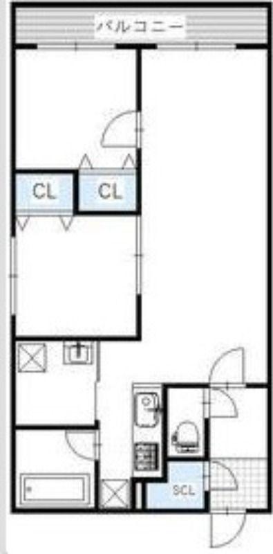 BRIGHTON COURT N20(2LDK/4階)の間取り写真