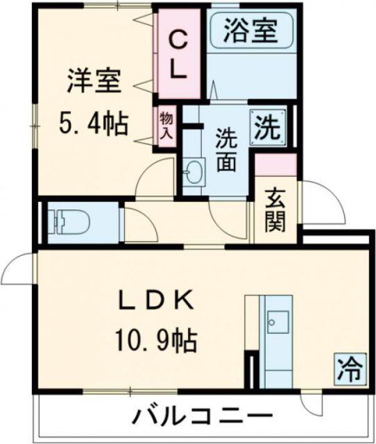 サニーフラット88(1LDK/2階)の間取り写真