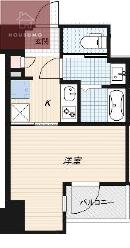 ARTIZA森ノ宮D.C(1K/3階)の間取り写真
