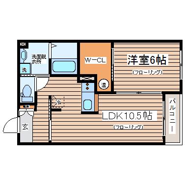 セレブリゾート旭ヶ丘(1LDK/1階)の間取り写真