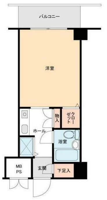 リンクスビル(1K/3階)の間取り写真