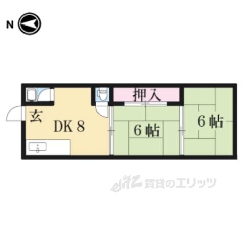 スタイル前田1(2DK/3階)の間取り写真