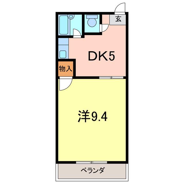 コーポサクセス(1DK/2階)の間取り写真