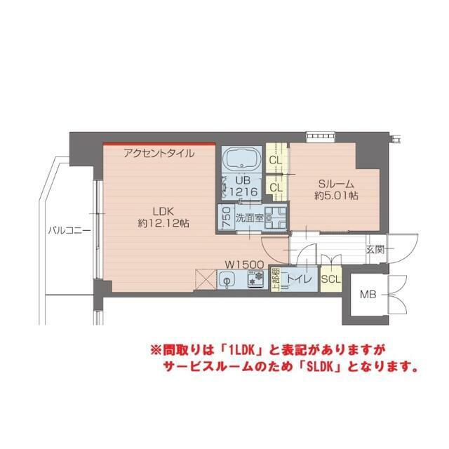 プレジオ川口ASIAN(1LDK/3階)の間取り写真
