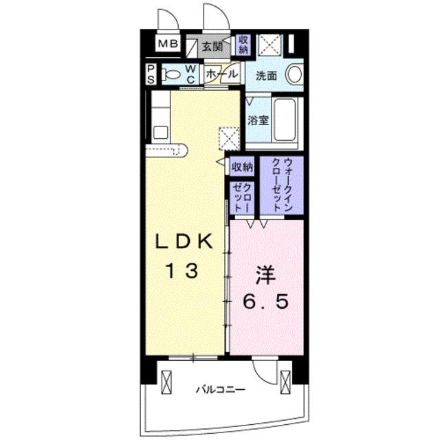 ノースグランパス(1LDK/1階)の間取り写真