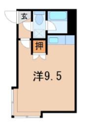 リーフ太田町(ワンルーム/2階)の間取り写真