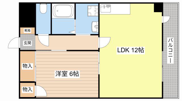 セントラル・ヤスダ(1LDK/5階)の間取り写真