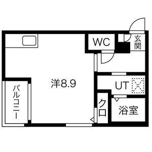 REGALEST一社(ワンルーム/2階)の間取り写真
