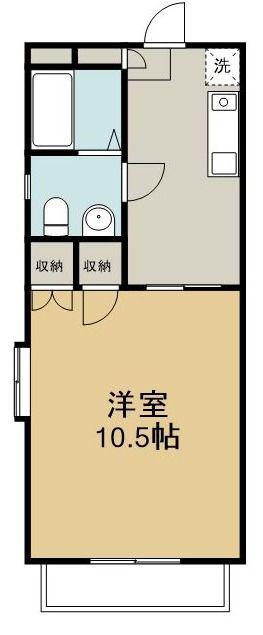 アクティパレス(1K/2階)の間取り写真