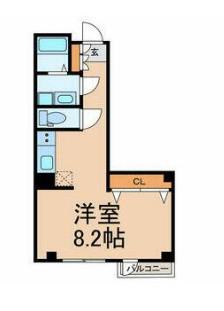 MDビル(ワンルーム/5階)の間取り写真