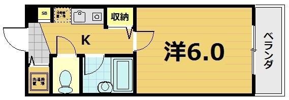 ステージハウス(1K/1階)の間取り写真