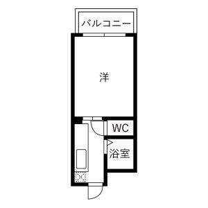 ロイヤルハイツウエダ(1K/2階)の間取り写真