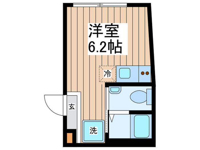 ME PLACE 高円寺(ワンルーム/3階)の間取り写真