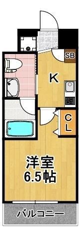 インザライフ大正RESIDENCE(1K/8階)の間取り写真