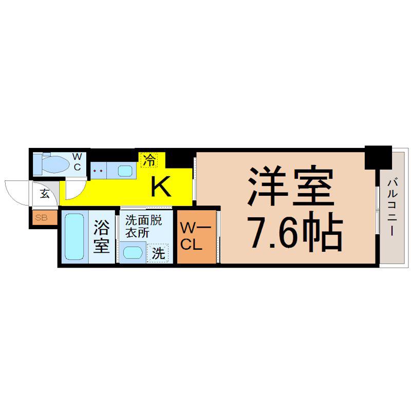 NISSYO BUILDING(1K/6階)の間取り写真