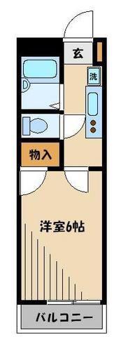 レオパレスMAKEARROWIII(1K/2階)の間取り写真