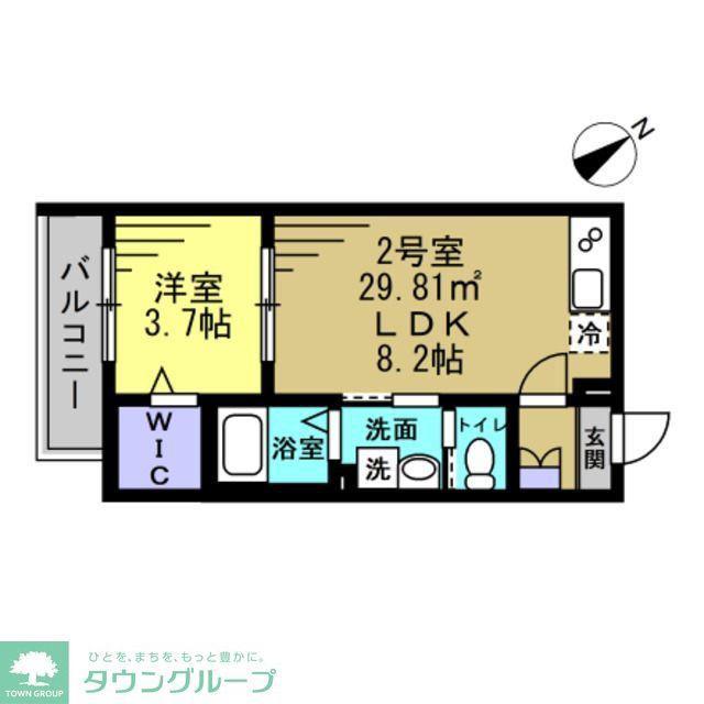HD南柏(1LDK/3階)の間取り写真