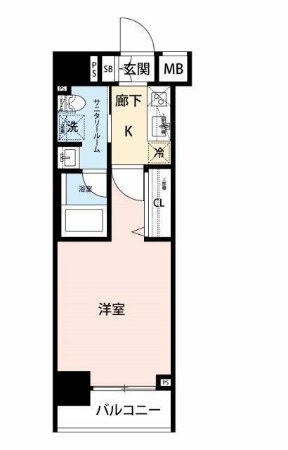 ステージグランデ上野(1K/8階)の間取り写真
