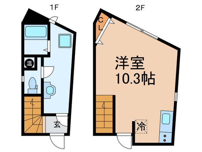 DORCUS MEJIRO(ワンルーム/2階)の間取り写真