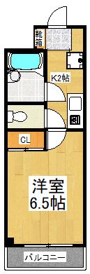 コナヴィレッジ(1K/1階)の間取り写真