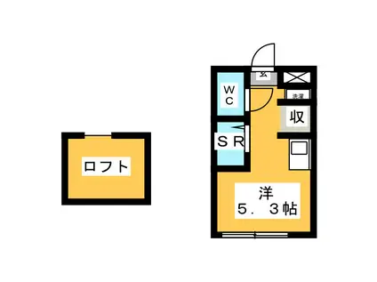 RAINBOW MINAMIDAI(ワンルーム/1階)の間取り写真