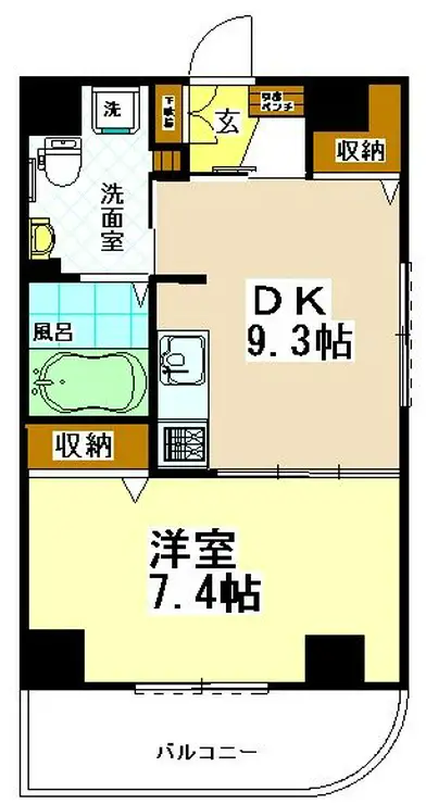 ブルック喜仙館 5階階 間取り