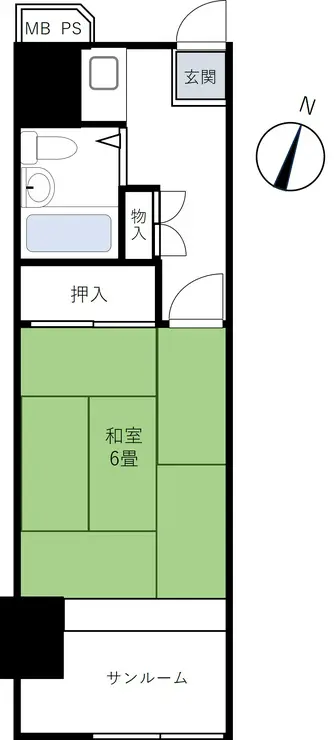 センチュリー勝浦シーサイド 2階階 間取り