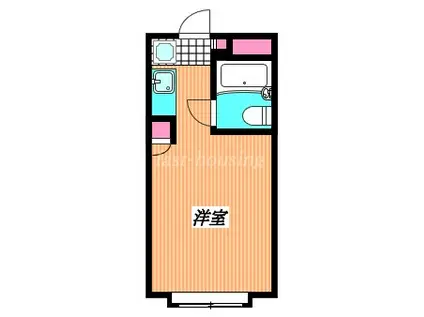 ニューオリエント小金井(ワンルーム/4階)の間取り写真