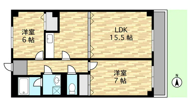 アパートメントカヤ田園調布 1階階 間取り