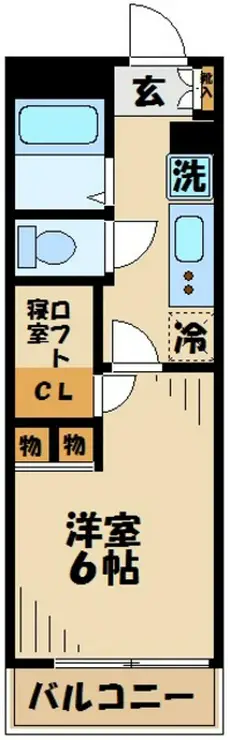 レオパレスさざんか 2階階 間取り