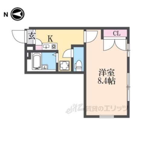 レオパレス大陽壱番館(1K/1階)の間取り写真