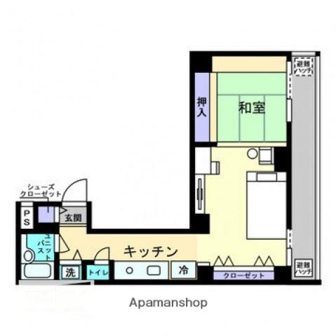アルファコンフォート博多(ワンルーム/8階)の間取り写真