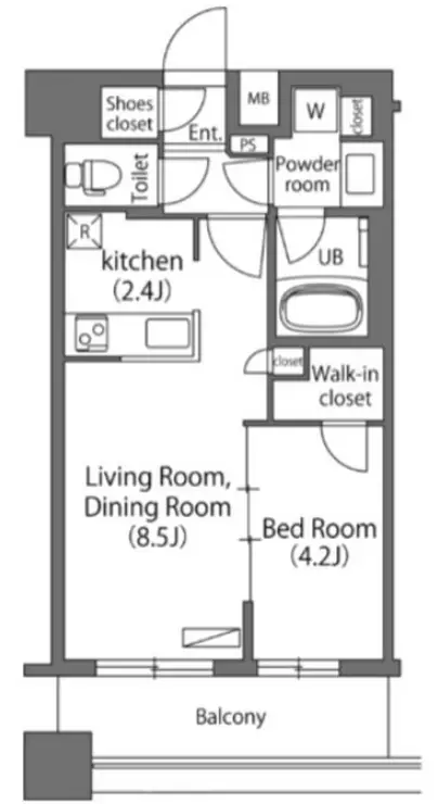 エミリブ練馬 9階階 間取り